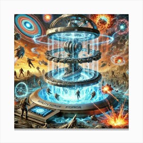 A Detailed Depiction Of The Reality Forge, A Futur Canvas Print