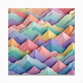 Abstract Mountains 1 Canvas Print