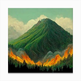 'The Mountain Of Fire' Canvas Print