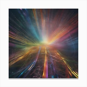 Abstract Light Trail Canvas Print