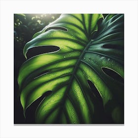 Large Monstera leaf 1 Canvas Print