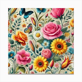 A Symphony Of Blooms Canvas Print