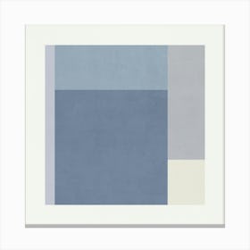 Minimalist Abstract Geometries - Blue 03 Canvas Print