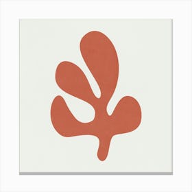 Matisse - Coral Leaf 02 Canvas Print