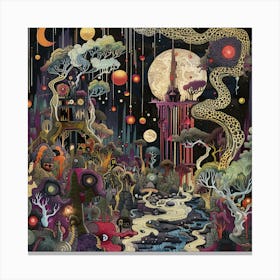 'The Moon' 3 Canvas Print