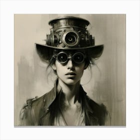 Steampunk Girl 2 Canvas Print