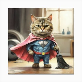 Super Cat 3 Canvas Print