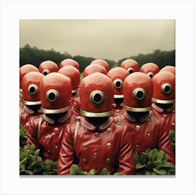 Strawberry Army Canvas Print