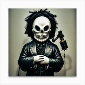 Jackson Skeleton Canvas Print