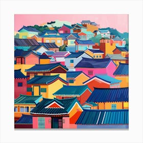 Korean Village Canvas Print