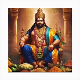 king mahabali illustration art 8 Canvas Print