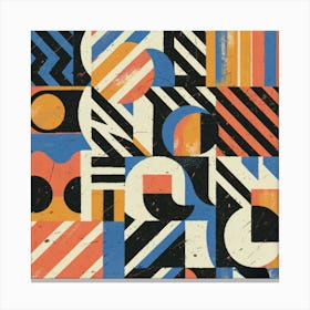 Abstract Geometric Pattern 4 Canvas Print