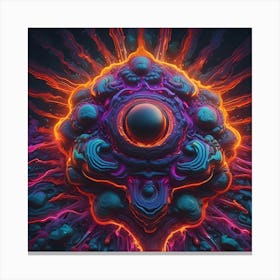 Psychedelic Art dingy Canvas Print