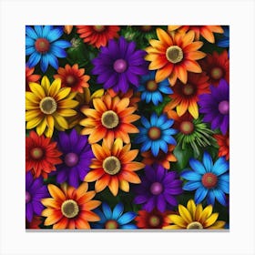 Colorful Flowers Canvas Print