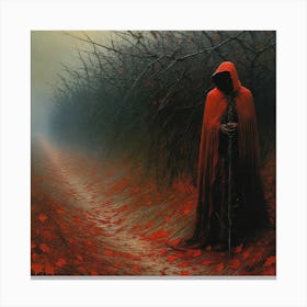 Red Cloak Canvas Print