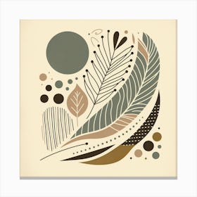 Scandinavian style, Aging leaf 3 Canvas Print