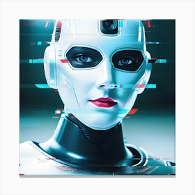 Portrait Of A Robot Canvas Print