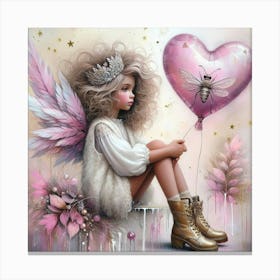 Fairy With A Heart Canvas Print