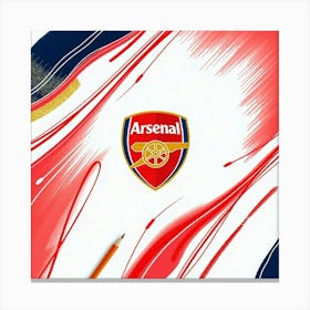 Arsenal F.C Logo Wall Art 8 Canvas Print