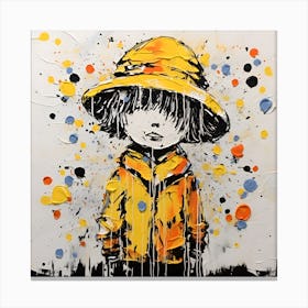 Little Yellow Hat Canvas Print