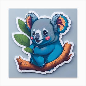 Koala Sticker 9 Canvas Print