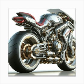 Futuristic Motorcycle 3 Canvas Print
