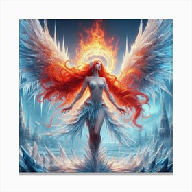 Ice Angel Canvas Print
