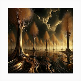 Trees In The Water 2 Canvas Print