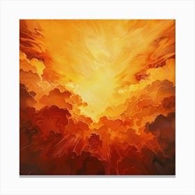 Flaming Cloud Canvas Print