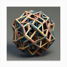 Geometric Sphere Canvas Print