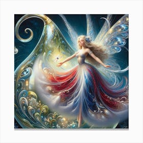 Fairy With A Pear Canvas Print