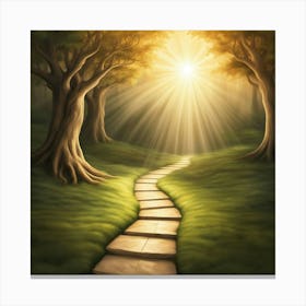 Path To The Sun Canvas Print