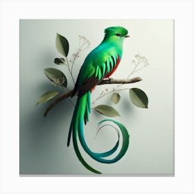 Bird On A Branch 4 Canvas Print