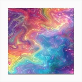 Abstract Psychedelic Painting Canvas Print