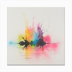 Rainbow Splash 1 Canvas Print