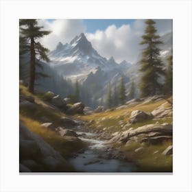 Mountain Stream 10 Canvas Print
