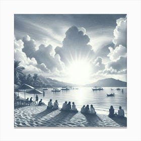 'The Beach' 1 Canvas Print