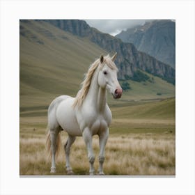 Horse In The Fields Canvas Print