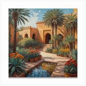 Moroccan Garden Canvas Print