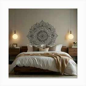 Mandala Wall Decal Canvas Print