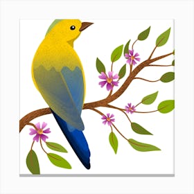 bird on the tree Canvas Print