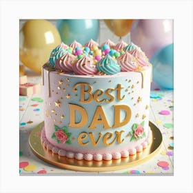 Best Dad Ever Canvas Print