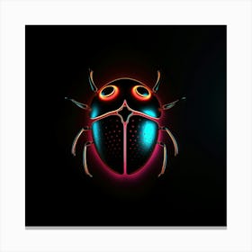 Neon Bug Leinwandbild