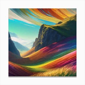 Rainbow Landscape 1 Canvas Print