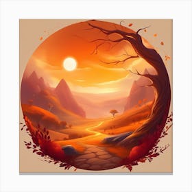 Landscape Painting 4 Canvas Print