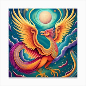 Phoenix Dragon 2 Canvas Print