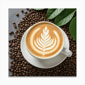 Coffee Latte Art 33 Canvas Print