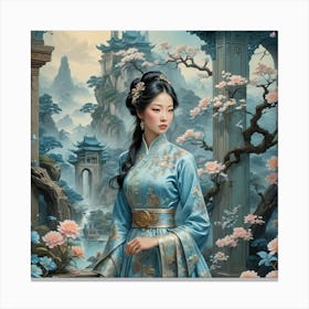 Chinese Lady Canvas Print