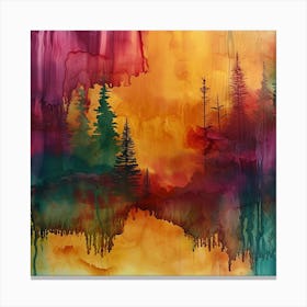 Sunset Forest Canvas Print