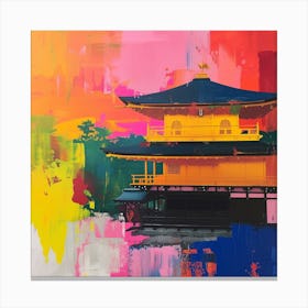 Abstract Travel Collection Kyoto Japan 1 Canvas Print
